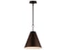 Veritas 1-Light Chestnut Bronze Mini Pendant