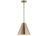 Veritas 1-Light Heritage Brass Mini Pendant