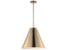 Veritas 1-Light Heritage Brass Pendant