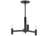 Emana 3- Light Black Chandelier