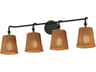 Baja 4-Light Dark Bronze Vanity Light