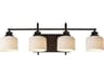 Bisque 4-Light Oil Rubbed Bronze Vanity Light