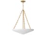 Artemis 6-Light Natural Aged Brass Bell Pendant