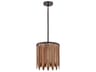 Marimba 1- Light Walnut Brown Drum Chandelier