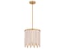 Marimba 1- Light Weathered White Drum Chandelier