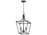 Clifton 3- Light Black Traditional Lantern Pendant