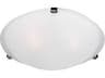 Malaga 3-Light Oil Rubbed Bronze Glass Bowl Flush Mount