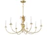 Paloma 8-Light Gold Leaf Candelabra Chandelier