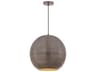 Aurelia 1- Light Pewter Bronze Globe Pendant