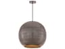 Aurelia 1- Light Pewter Bronze Globe Pendant