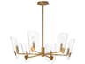 Armory 6-Light Natural Aged Brass Chandelier