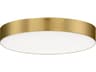 Trim 1- Light Satin Brass Drum Flush Mount