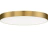 Trim 1- Light Satin Brass Drum Flush Mount