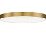 Trim 1- Light Satin Brass Drum Flush Mount