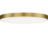 Trim 1- Light Satin Brass Round Flush Mount