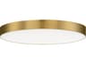 Trim 1- Light Satin Brass Drum Flush Mount
