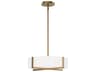 Dexter 1- Light Natural Aged Brass Drum Semi Flush Mount