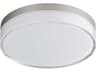 Edge 1-Light Satin Nickel Round Flush Mount