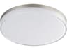 Edge 1-Light Satin Nickel Round Flush Mount