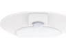 Diverse 1- Light White LED Round Flush Mount