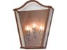 Austin 3-Light Clear Seeded Glass Bronze Traditional Wall Sconce