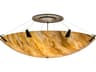 12-Light Oil Rubbed Bronze Glass Bowl Semi Flush Mount