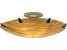 14-Light Oil Rubbed Bronze Glass Bowl Semi Flush Mount