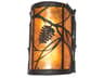 Whispering Pines 2-Light Oil Rubbed Bronze Glass Wall Sconce