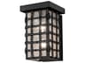 Clavos 2-Light Black Satin Wrought Iron Outdoor Wall Light