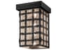 Clavos 4-Light Black Satin Wrought Iron Outdoor Wall Light