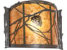 Whispering Pines 1-Light Amber Mica Bronze Traditional Wall Sconce