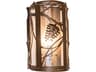 Whispering Pines 1-Light Crystal Idalight Bronze Traditional Wall Sconce