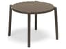 Doga Resin Tabacco Round Patio End Table