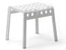 Poggio Outdoor Footrest Stool in Bianco