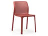 Bit Stackable Outdoor Dining Chair in Coral