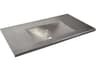 Cozumel Brushed Nickel 36" Vanity Top