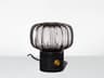 Ionic Gray Optique Black Marble Table Lamp