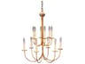 12-Light Brass Candelabra Chandelier