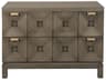 40" Musashi Walnut Wood Greige Brass Sideboard