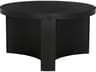 Round Metal Matte Black Coffee Table