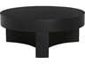 Round Metal Matte Black Coffee Table