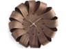 Brisa Walnut  Polished Brass Wall Clock