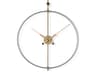 Mini Barcelona Black Brass Wall Clock