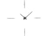Merlin Chrome Black Wall Clock