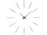Merlin Chrome Red Wall Clock