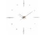 Mixto Chrome Walnut Wall Clock