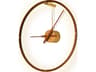 Mini Ombra Brass Walnut Wall Clock