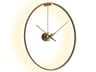Ombra Brass Walnut Wall Clock