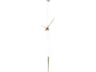 Pendulo Polished Brass Walnut Wall Clock