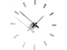 Tacon Chrome Black Wall Clock